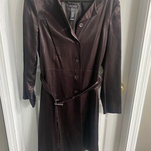 Axcess Chocolate Brown Women's Trench Coat